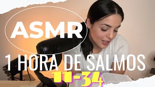 ASMR Cristiano / 1 hora de lectura de la Biblia / Salmos /  Sin Anuncios / susurros