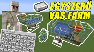 Egyszerű vas farm! | Minecraft Tutorial Magyarul | 1.16.3 - 1.20 Java