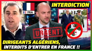 🛑 URGENT : Tebboune, Chengriha \u0026 Co. INTERDITS d'entrer en FRANCE !! #maroc #france #algerie #2025