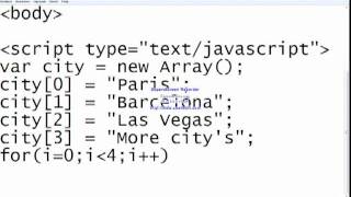 Javascript tutorial 2 - Array Object