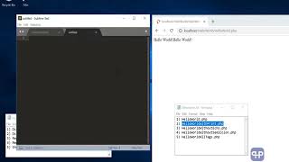 Example 1 First Hello World Program using PHP
