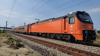 8771次E503電力機車+4PP客車通過