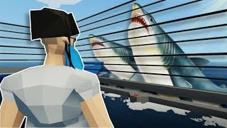 SHARK CAGE SURVIVAL! - Stormworks Multiplayer Gameplay - Shark Survival