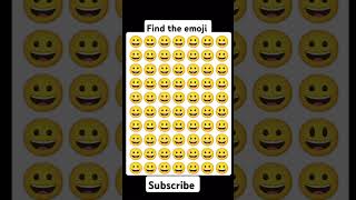 Find The Emoji 99% Fail #emojichallen #shortvideo #viralshort #youtubeshorts #shorts