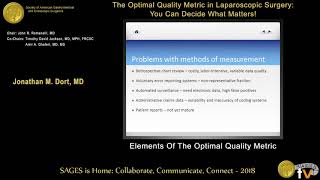 Elements of the optimal patient safety metric
