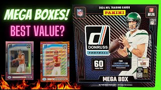 2024 Donruss Football Mega Boxes!! Best Retail Football Format? * Optic Preview Pink and Red Wave *