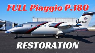 COMPLETE Restoration of Piaggio P.180 ✈️ Start to Finish