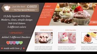 Preview Just Cakes / PSD Theme Retail PSD Templates - Retail