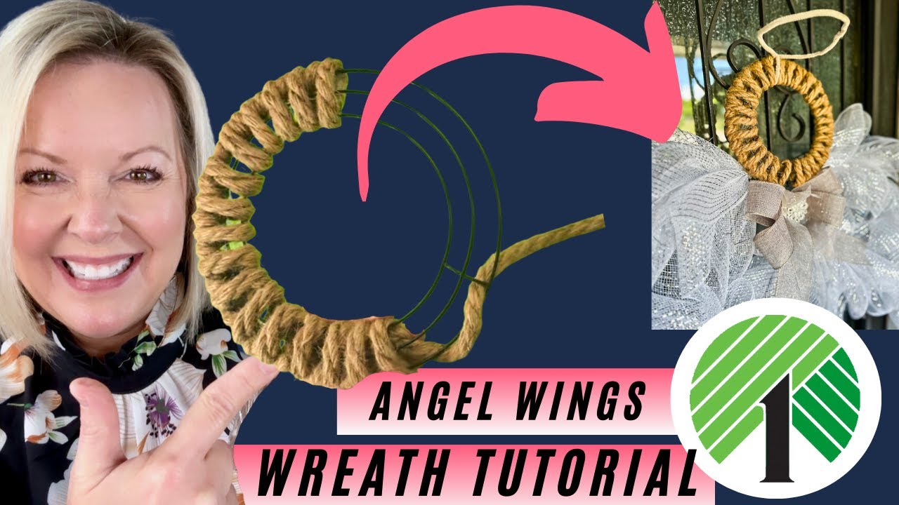 Diy Angel Wings Deco Mesh Wreath Southern Crush At Home
