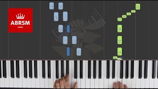 Minuet and Trio / ABRSM Piano Grade 4 2021 \u0026 2022, A:3 / Synthesia Piano tutorial