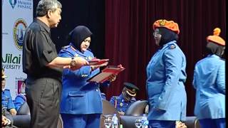 MAJLIS PENTAULIAHAN PANGKAT \u0026 PENYAMPAIAN WATIKAH PEGAWAI KADET SISPA (19 sep 2014)