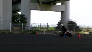 第２０３回　へなちょこライダー走行会１７　おかー君　コース計測　第一ヒート