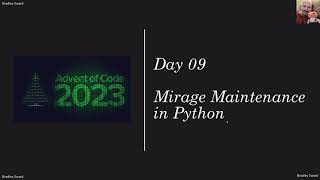 Advent of Code 2023 - Day 09 - Mirage Maintenance in Python