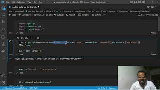 How to load data from SQL server to Python Dataframe? #python #programming #coding #datascience
