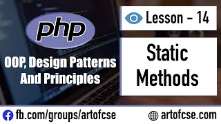 Object-Oriented PHP Bangla Tutorial - 14 Static Methods