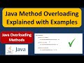 What are Overloading methods in Java? | Java Overloading methods | Java Tutorial