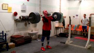 Joni Kuoksa, 185kg Työntö (Clean \u0026 jerk)