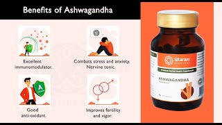 Sitaram Ayurveda Ashwagandha Capsules | Improves vigor, excellent immunomodulator \u0026 anti-oxidant