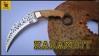 صنع سكين كارامبيت بجودة عالية⚒️ Manufacture of karambit knife with high quality⚒️
