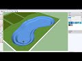 ตัวอย่างการใช้ sketchup ออกแบบและวางผังโครงการโคกหนองนาโมเดล