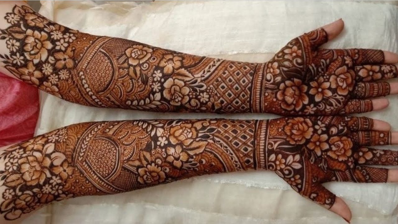 Beautiful Bridal Mehndi Design Tutorial By Drifrah Youtube