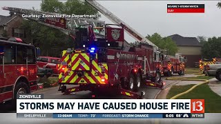 Zionsville House Fire