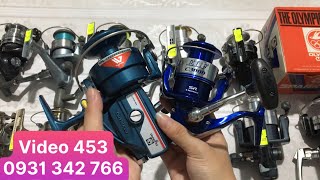 Máy Câu Nhật Bãi Mới Nhất: Máy Shimano ELF Có Nút Châm Dầu, Máy Olympic Hàng Hộp Rất Đẹp (Video 453)