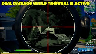 How To Deal Damage while Thermal is Active as Predator - Fortnite Jungle Hunter Challenges