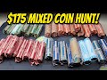 $175 Mixed Customer Wrapped Coin Roll Hunt