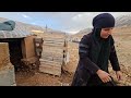 magic cave the widowed mother builds a wooden door to further protect her children