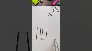 How To Draw Factory Step by Step #shorts #shortsfeed