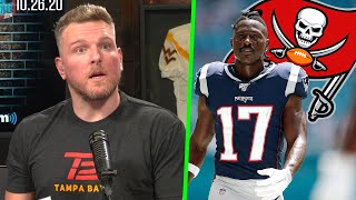 Pat McAfee Reacts To Antonio Brown Signing With Tampa Bay, Contract Details