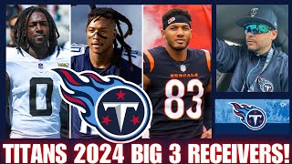 TENNESSEE TITANS TOP 3 RECEIVERS for WILL LEVIS ⚔️ DeAndre Hopkins + Calvin Ridley + Tyler Boyd!