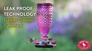 Perky-Pet® Diamond Wine Top-Fill Glass Hummingbird Feeder | Benefits