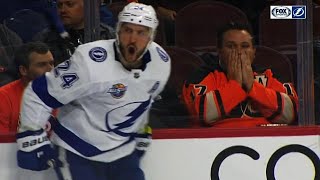 Ryan Callahan paralyzes Shayne Gostisbehere, scores beauty shorthanded