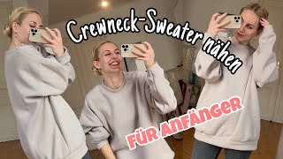 Sewing a cozy crewneck sweater for BEGINNERS! (straight stitch only, no overlock)