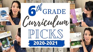 SIXTH GRADE Homeschool CURRICULUM PICKS | 2020-2021| Back to School Series | Gather Round & More