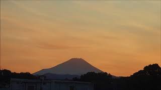 ベール雲と富士山