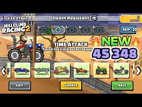 Hill Climb Racing 2: NUEVOS 45348 puntos en el tutorial del evento del equipo RESISTENTE A LA MUERTE