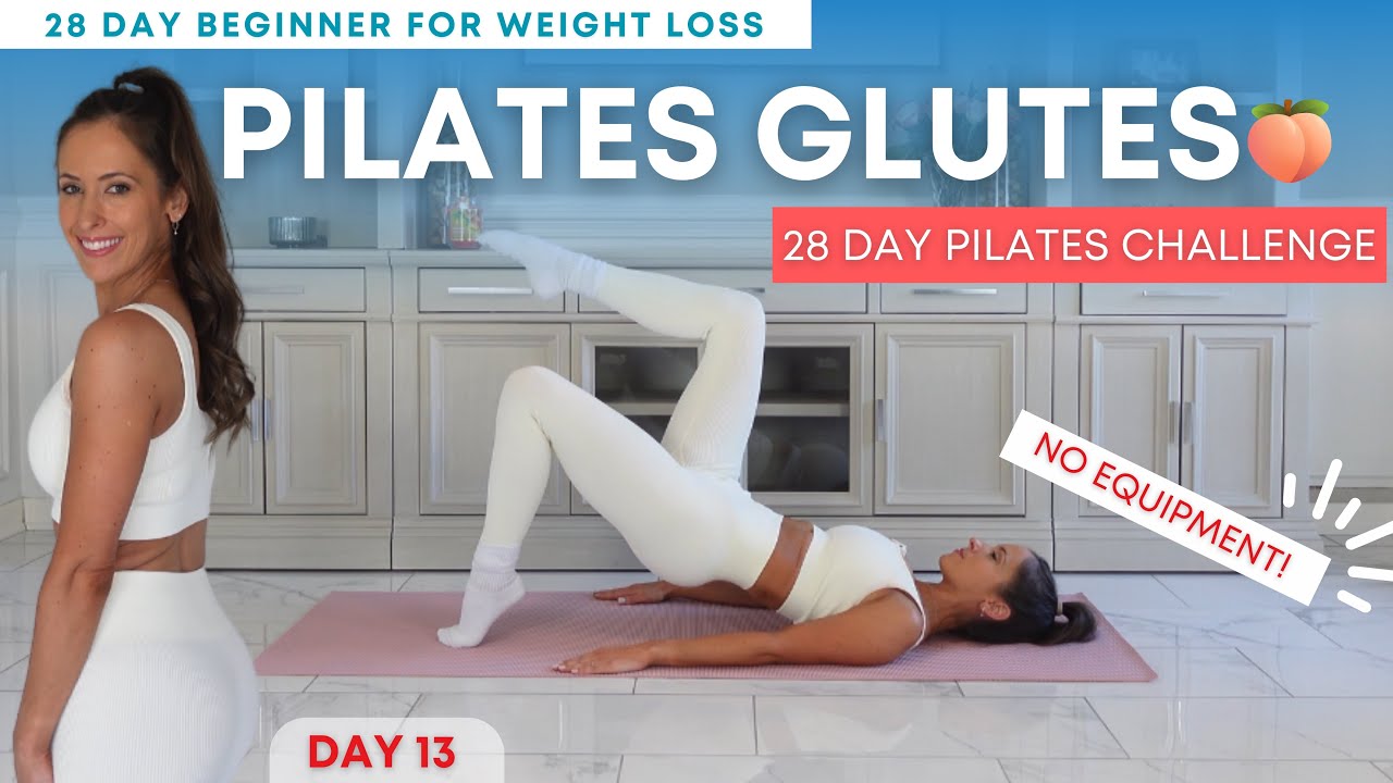 20 Min Pilates Glutes | Pilates For Weight Loss & Strength 28 Day ...