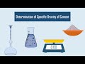 Determination of Specific Gravity of Cement || Cement Test || Test on Cement||