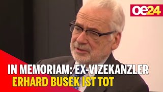 In Memoriam: Ex-Vizekanzler Erhard Busek ist tot