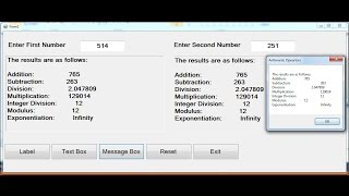 Using Arithmetic Operators and Controls in Visual Basic.Net
