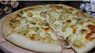 POTATO PIZZA | HOMEMADE PIZZA RECIPE | HOW TO MAKE PIZZA AT HOME