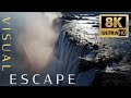 Victoria Falls | 7th Natural Wonder of the World | Drone Fly By in 8k