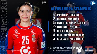 Aleksandra Stamenić - Left Wing - Serbian Representative - Highlights - Handball - CV - 2022/23