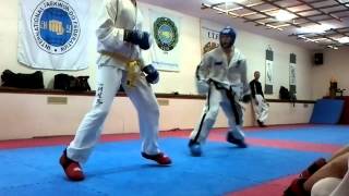Taekwondo ITF Таеквондо ИТФ Спарринг Тренировка 5дан vs 7гып