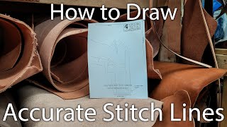 How to Make an Accurate Stitch line for Leather Holsters | Leather Holster Tutorials (1/2)