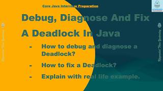Debug, Diagnose & Fix a Deadlock in Java | Thread Dump Analysis (jstack, jcmd, kill) | With Example