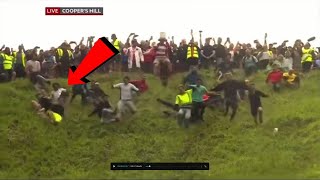iShowSpeed Competes In Cheese Rolling Event & Gets Injured 😂